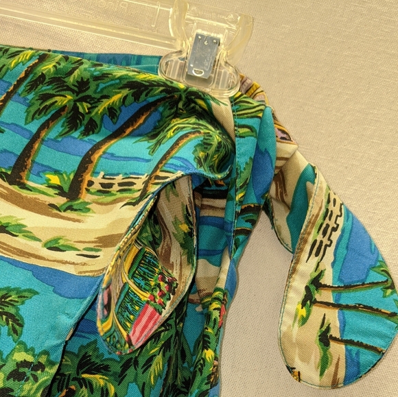 Pusser's West Indies Island Wear Washable Silk Wrap Skirt - Picture 4 of 8